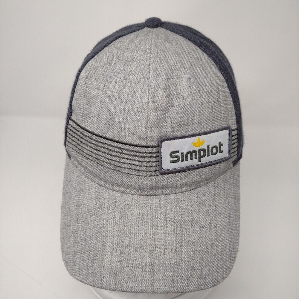 Simplot Patch Strapback Hat Gray Osfa Adjustable … - image 2
